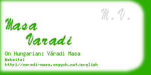 masa varadi business card